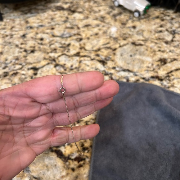 Tiffany And Company Floating Heart Necklace In sterling silver with dusty - Picture 5 of 8